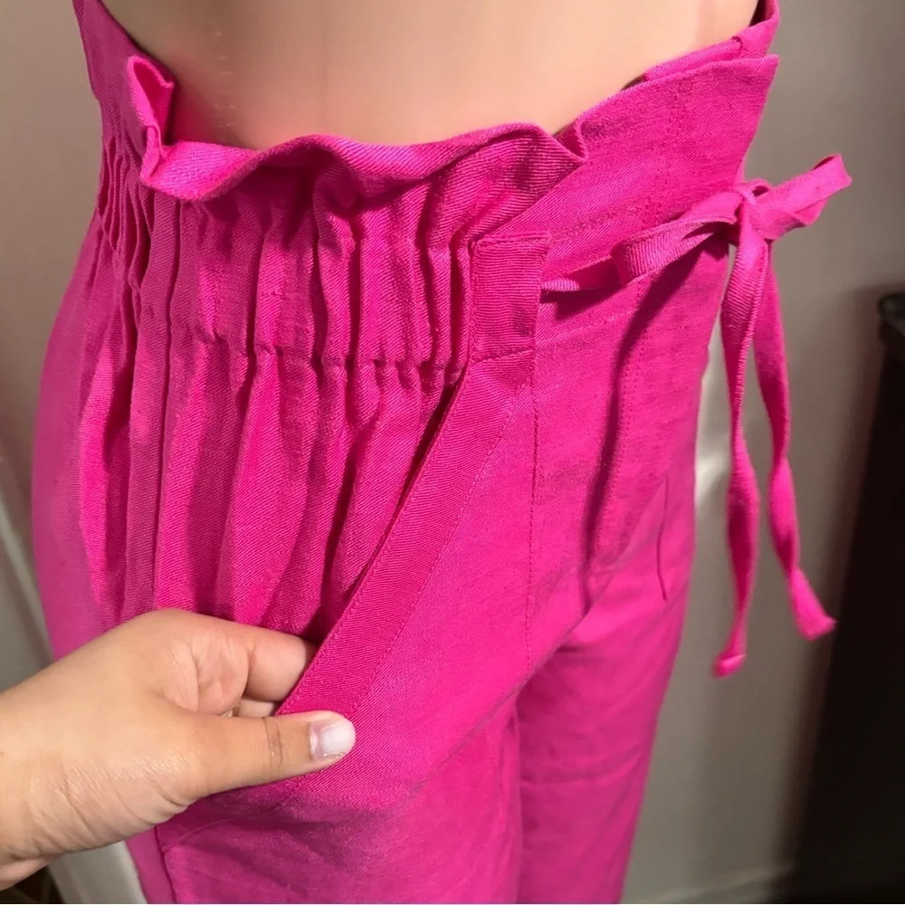 SÈZANE Women’s Pink Wide Leg Trousers